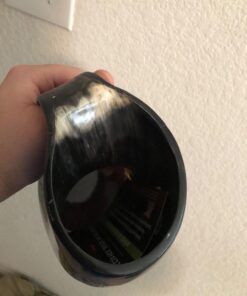 Norse Tradesman XL Viking Drinking Horn Mug - 100% Authentic Beer Horn Tankard With Thor's Hammer Engraving | The Mjolnir, High Polish, approx. 30 oz 32 61uZfzQnK3L