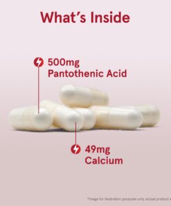 Jarrow Formulas Pantothenic Acid B5 500 mg - 100 Veggie Caps - Essential B Vitamin - Energy Production & Metabolism Support - 100 Servings (Packaging may vary) 100 Count (Pack of 1) 14 61ufAIvjGeL