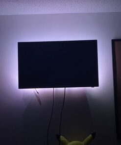 HAMLITE TV LED Backlight, 8.2Ft Led Light for TV 32-60 Inch Monitor Backlight, HDTV Wall Mount Stand Work Space Gaming Room Decor, LED Bias Ambient Mood Lighting Kit for 32-60inch 57 61ugZVpXcqL