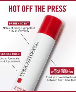 Paul Mitchell Hot Off The Press Thermal Protection Hairspray, Perfect Prep + Finish For Heat Styling, All Hair Types, 6 oz. 20 61ugntAgNbL