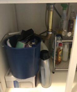 Surpahs 2 Tier Under Sink Expandable Shelf Organizer, Storage Rack (Silver) 34 61uiWcaf0XL