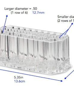 byAlegory Acrylic Eye Liner / Lip Liner Organizer & Beauty Makeup Holder | 26 Space Makeup Pencil Organization Container Storage - Clear 27 61uiZnduS3L