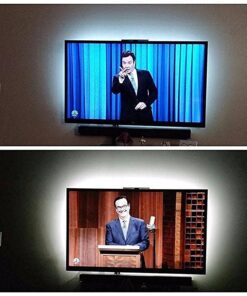 Power Practical LED Lights for TV Backlight - Luminoodle, USB Powered TV LED Light Strip w/ Bias Ambient Lighting for Home Theater - True White - Size (24"-29” TV) Medium (24 in-29 in TV, White) 47 61uk8lVm5L