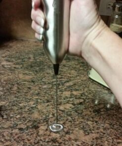 Ozeri Deluxe Milk Frother and Whisk in Stainless Steel with Stand and 4-Frothing Attachments 48 61ulFFcX50L