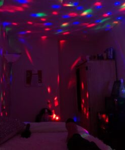 Sound Activated Party Light, Spriak Disco Light Disco Ball - Remote Control, 7 Modes - Best Dj Dance Lamp Strobe Lights for Birthday Xmas Festival Parties, Stage Bar Club Room House Karaoke Wedding plug-in disco light 34 61umFiIH1nL