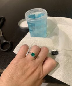 Complete Jewelry Cleaning Kit Polishing w/Cloth, Brush and Jewelry Cleaner Solution for all Jewelry. Gold, Silver, Diamond Ring Cleaner, Earring, Fine & Fashion Cleaning Made in the USA Gentle Jewelry Kit 53 61uoKQpSGqL