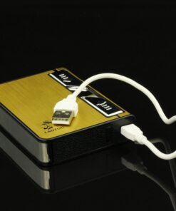 Sunway Lighting Automatic Ejection Rechargeable Cigarette Case Lighters with LED Flashlight,Windproof Electric Flameless USB Lighter Box Holder,Best Gift for Men 13 61uqo6hp08L