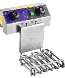 Dual Tank Stainless Steel Electric Deep Fryer w/Drain Timer Baskets Dual Tank Stainless Steel Electric Deep Fryer w/Drain Timer Baskets (20L - Dual Tank) 20L - Dual Tank 15 61ur8PyqqL