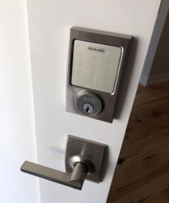 SCHLAGE Sense Smart Deadbolt with Century Trim in Satin Nickel (BE479 CEN 619) Smart Lock 26 61usBOJWdoL