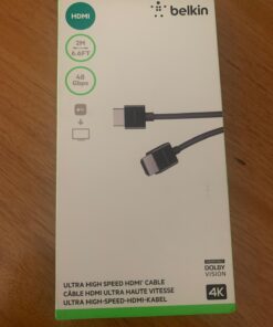 Belkin Ultra HD HDMI 2.1 Cable 6.6FT/2M, 4K High Speed , 48Gbps HDMI 2.1 Cord - Dolby Vision HDR & 8K@60Hz Capable, Compatible w/ Playstation, PS4, PS5, Xbox Series X, RokuTV & More 40 61utzMqQLL 1