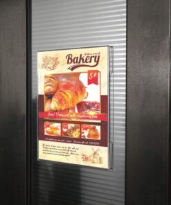 Niubee 8.5x11 inch Wall Mount Acrylic Sign Holder with Double Sided Adhesive Tape for Office, Home, Store, Restaurant-No Drilling (10 Pack) 10 15 61uuSMgXKjL