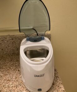 iSonic F3900 Ultrasonic Denture/Aligner/Retainer Cleaner for all dental and sleep apnea appliances, 110V 20W (tank no longer removable) , White , 0.4Pt/0.2L 01.F3900, AC110V 41 61uvLaBhbGL