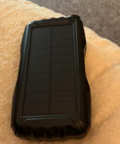 Mregb Power Bank,Solar Charger,36800mAh 5V3.1A QC 3.0 Dual 2 USB Port Built-in Powerful Flashlight IPX7 Waterproof Dustproof Shockproof(Deep Orange) Deep Orange 17 61ux1xfLI6L