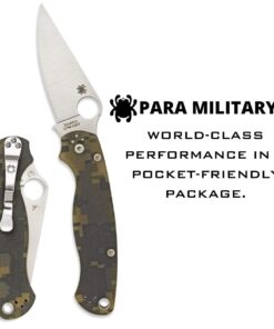 Alternative view of Spyderco Para Military 2 Signature Camo Knife with 3.42" CPM S45VN Steel Blade and Durable G-10 Handle - PlainEdge - C81GPCMO2 Camo Handle - Stainless Steel Blade