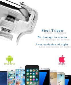 Mobile Game Controller,(Back Trigger) URUTOREO Sensitive Shoot and Aim Buttons L1R1 for PUBG/Knives Out/Rules of Survival Cell Phone Game Controller for Android iOS (Transparent) (1 Pair) 9 61uyzogO1OL