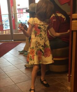 Lilax Girls' Gold Glitter Floral Dress 6 Pink 13 61uzUbhf4 L