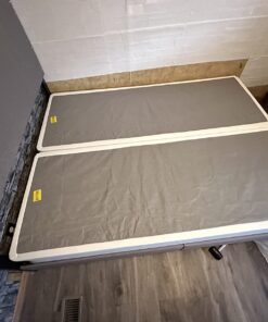 ZINUS No Assembly Metal Box Spring, 9 Inch White Mattress Foundation, Sturdy Metal Structure, Split Queen 39 61uzVFxCgBL