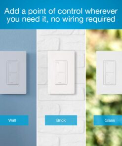 Lutron 2-Button Pico Smart Remote Control for Caseta Smart Switch, PJ2-2B-GWH-L01, White 1 Pack 28 61v0G pnWL