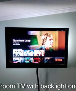 Power Practical LED Lights for TV Backlight - Luminoodle, USB Powered TV LED Light Strip w/ Bias Ambient Lighting for Home Theater - True White - Size (24"-29” TV) Medium (24 in-29 in TV, White) 63 61v0P5FexSL