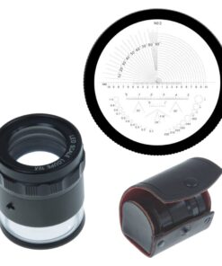 iGaging Stand Measuring Magnifier Loupe 10X w/Scale LED Lighted Illuminated
