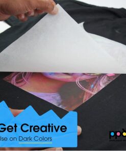 Alternative view of PPD Inkjet PREMIUM Iron-On Dark T Shirt Transfers Paper LTR 8.5x11" pack of 10 Sheets (PPD004-10)