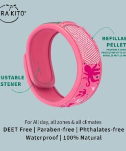 PARA'KITO Bug & Mosquito Bracelets for Kids | Mosquito Spray Alternative | Waterproof, Outdoor Insect Wristband w/Natural Essential Oils | Hiking, Trekking & Camping Accessories (Sea World) Sea World 10 61v3LzOTMHS