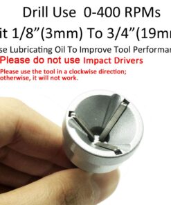 ORX PLUS TOOLS Deburring External Chamfer Tool, with HSS Blade, Deburring Drill Bit, Remove Burr Tools Quick Release Shank Fits for 1/8"-3/4"(3mm-19mm) Deburring Drill Bit 3mm-19mm / Sliver 23 61v4UaeT83L