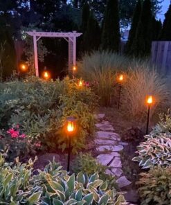 Aityvert Upgraded Larger Solar Torch Lights, Waterproof Outdoor Dancing Flames Lights, Flickering Flames Garden Lights, Landscape Decoration Pathway Patio Lights 43" 96 LED (4 Pack) Pack of 4 33 61v6U6hIm7L