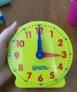 Learning Resources Big Time Student Clock, Teaching & Demonstration Clock, Develops Time and Early Math Skills, Ages 5+, Clock for Learning, 12 Hour,Back to School Gifts 26 61v6mcjWhpL