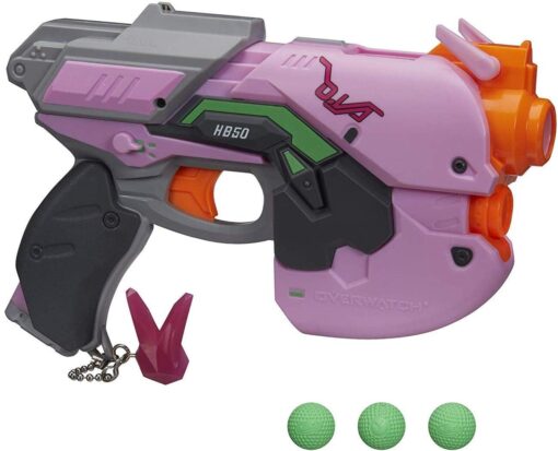 Overwatch D.Va Nerf Rival Blaster with 3 Overwatch Rival Rounds Standard