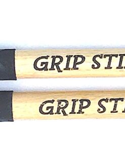 Alternative view of GRIP STIX 15" Long Maple with Black NON-SLIP GRIP Drumsticks - Ideal for Cardio Fitness, Aerobic & Workout Exercises 15-in. Black Maple
