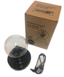Unido Box 3"-Inch Mini Plasma Ball Light USB and Battery-Operated, Touch Lightning Lamp Desk Toy 13 61v8jxnNTIL