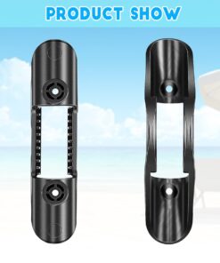 Housedeco Kayak Paddle Holder Clips(Including Screws),Deck Mounted Universal Kayak Paddle Clip & Fishing Net Clip 2Pcs Black 26 61v8nAGbWJL