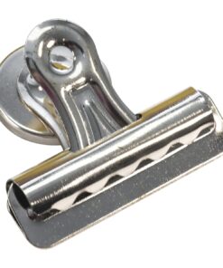 School Smart Rust Resistant Magnetic Clip, 2 in, Steel, Nickel Plated, Pack of 12 10 61vAHrvuONL
