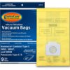 EnviroCare Replacement Vacuum Bags made to fit Kenmore Canister Type C or Q 50555, 50558, 50557 and Panasonic Type C-5 Vacuums, 9 pack