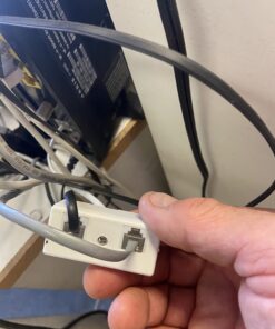 URBEST® 2Pcs 2-Way RJ11 US Telephone Plug to RJ11 Socket Adapter and Splitter for Landline Telephone 8 61vCejh5KDL