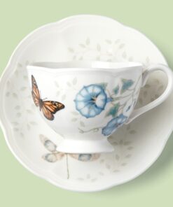 Lenox Porcelain 812099 Butterfly Meadow Monarch Cup And Saucer Cup/Saucer 13 61vCzQvbBL