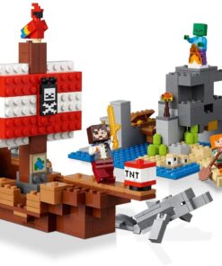 LEGO Minecraft The Pirate Ship Adventure 21152 Building Kit (386 Pieces) 21 61vEL4IBrvL