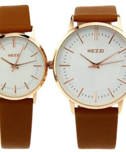 Kezzi Lovers' Watches K1014 Casual Quartz Analog Black Leather Wrist Watch for Men 7 61vEczWPdOL