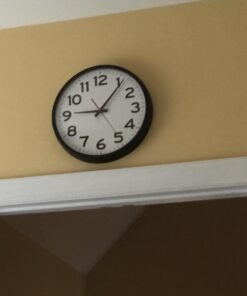 The Ultimate Wall Clock - 14" Atomic, Black, Easy to Read, Perfect for Home, Office, School, Indoor / Outdoor 14” Atomic 37 61vGsJQEEZL