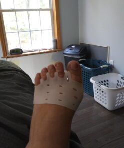 Askilt Gel Metatarsal Cushion Pads, Toe Separators Bunion Splint Pads for Hallux Valgus, Hammer Toe, Forefoot Pads,Gel Metatarsal Pad Breathable for Mortons Neuroma White 37 61vHFrMl2L