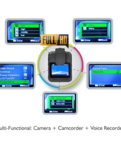 Pyle Premium Portable Body Camera - Wireless Wearable Camera, Person Worn Camera, Compact & Portable HD Body Camera, IR Night Vision, Built-in Rechargeable Battery, LCD Display, 16GB Memory PPBCM9 15 61vI oH9nsL