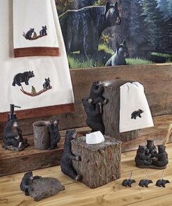 Alternative view of Avanti Linens - Waste Basket, Decorative Trash Can, Animal Inspired Home Decor (Black Bear Lodge Collection) Wastebasket