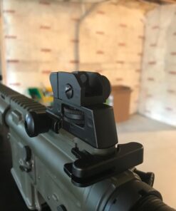 Ozark Armament A2 Rear Sight - Picatinny Iron Sights with All Metal Construction - Two Aperture Sight for Close and Precision Targets - Designed to Mount on a Picatinny Rail 47 61vMxsrVaaL