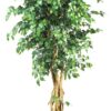 Nearly Natural 6' Palace Style Silk Artificial Ficus Tree, 6ft, Green 5216 6 ft 13 61vSWNUHmL