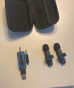 BZXZB Wireless Microphone for Camera/Computer/Laptop/MacBook/Phone, Professional Lavalier Lapel Mic for Video Recording, YouTube, Vlog, Tiktok, Interview K35 30 61vTsFwubaL