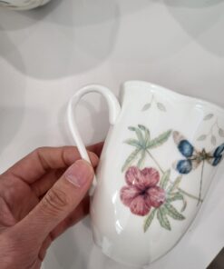 Alternative view of Lenox 865075 Butterfly Meadow 28-Piece Dinnerware Set, White