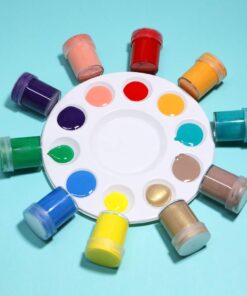 TBC The Best Crafts Halloween Acrylic Paint Jar, 24 Vivid Colors Model Paint Set, 0.5oz/15ml Each, Rich Pigment, Glides Smoothly 32 61vZT4aPgL