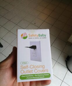 Jambini Self-Closing Outlet Covers - An Alternative To Socket Plugs - 3 pack 58 61vaSVjF4gL