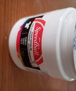 Speedball Fabric Screen Printing Ink, 8-Ounce, White for T-Shirt and Silkscreen Printmaking 47 61vacEieFlL